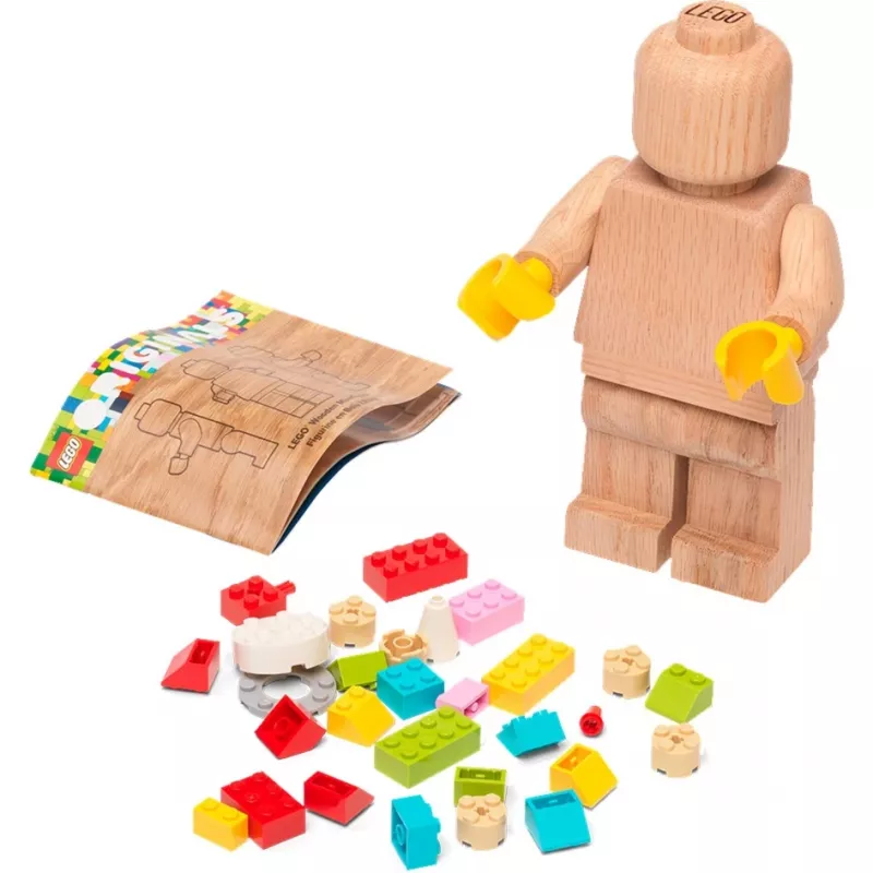 LEGO drevená minifigúrka, dekorácia drevo