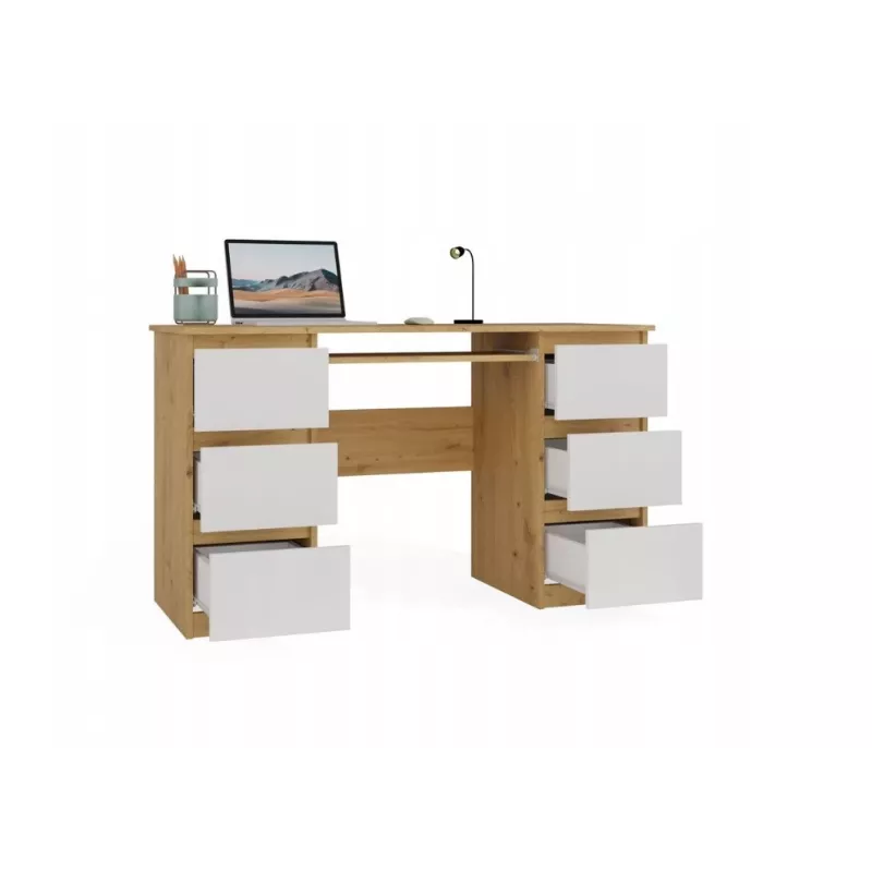 KUBA písací stôl Artisan dub/biela set