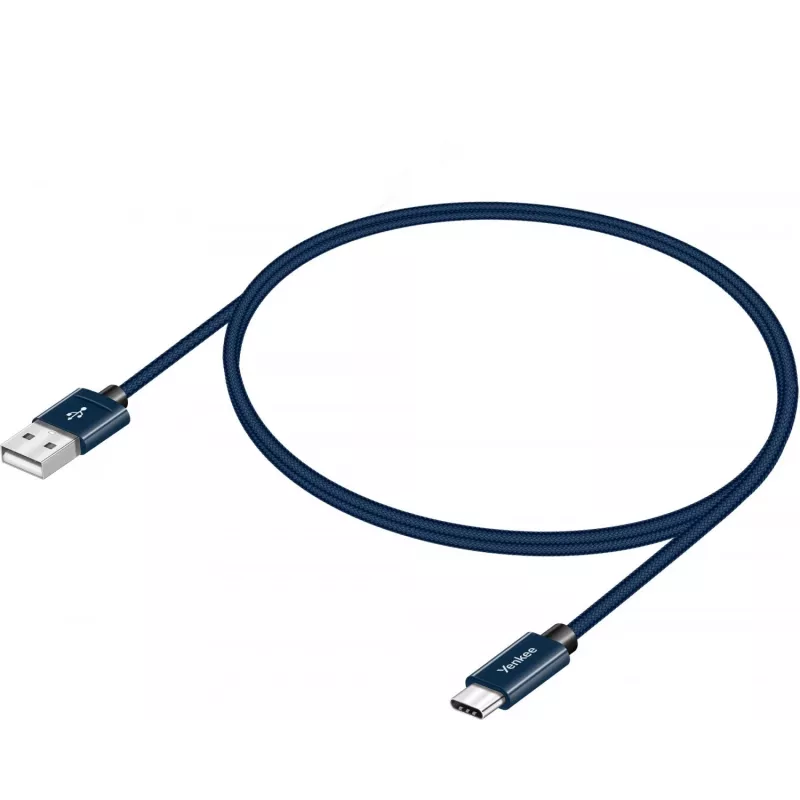 Kábel YENKEE YCU 301 BE USB-A 2.0/USB-C 1m fialový