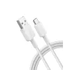 USB-A na USB-C kábel Anker A81H5G21 — 0,9 m, biely
