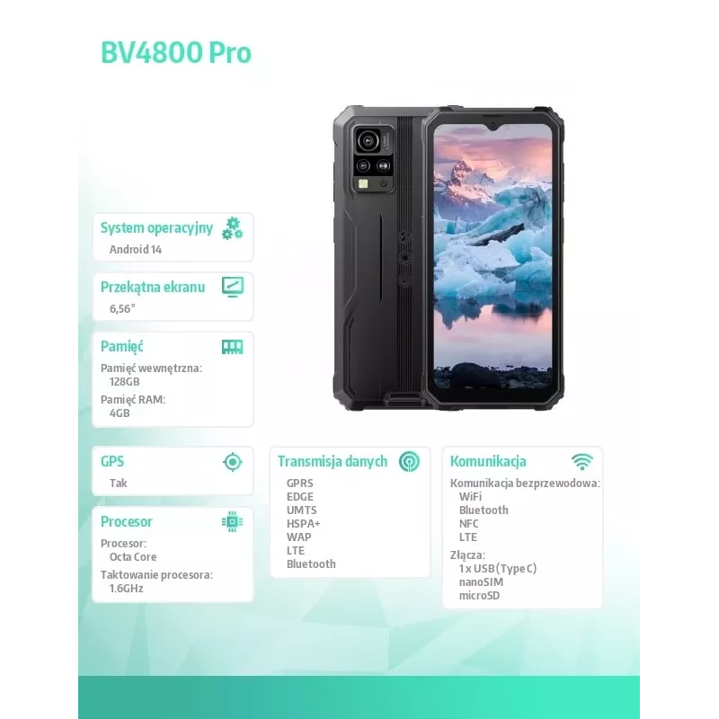 Blackview BV4800Pro 4GB/128GB čierny