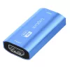 HDMI opakovač, 20m, 8K 60Hz, HDCP 2.3, hliník, modrá