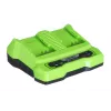 Nabíjačka GreenWorks G24X2UC2 dual-slot 24V Li-Ion, 4A, 2-článková, rýchlonabíjanie