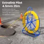 Extralink Pilot 4,5 mm 25 m | ťahadlo na káble | sklolaminát GFK, Ø 4,5 mm, D 25 m, žltá