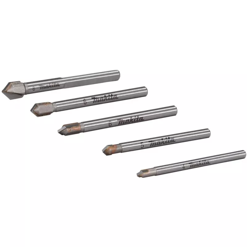 Sada vrtákov Makita E-25410 na sklo a obklady, 5 kusov
