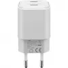 USB-C dvojrýchla nabíjačka Nano, PD, GaN, 35 wattov (biela, 2x USB-C, Power Delivery 3.0)