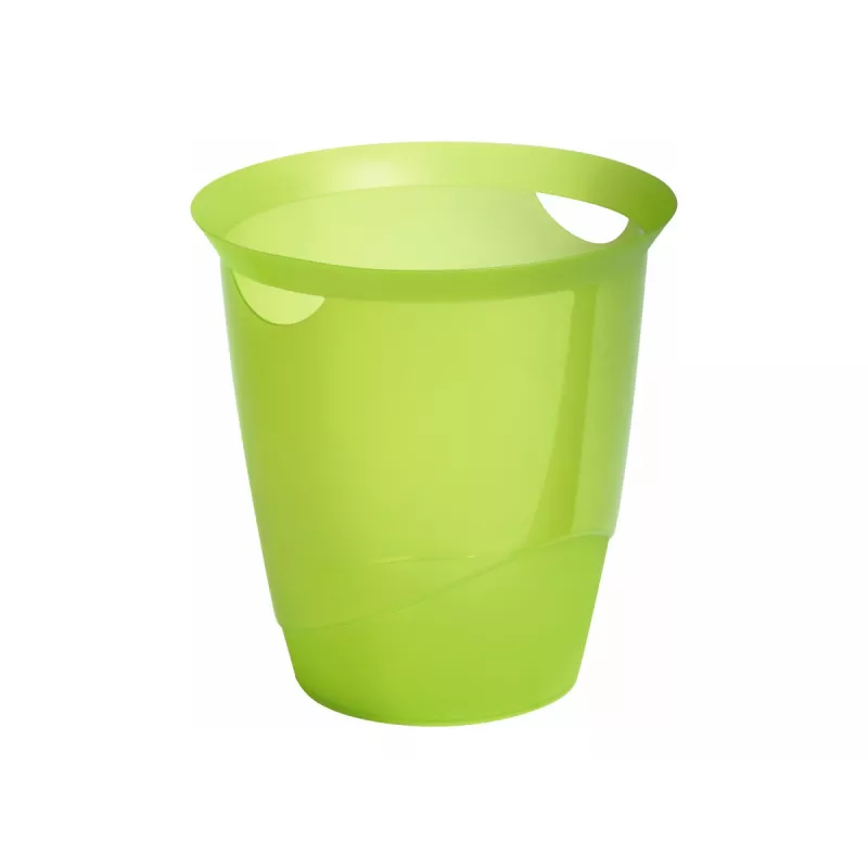 Durable TREND okrúhly odpadkový kôš 31,5 cm, zelený priesvitný