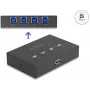 DeLOCK USB switch 4 PC na 1 zariadenie 5 Gbit/s čierna