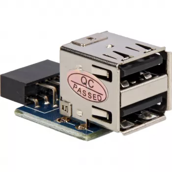 DELOCK adaptér 1 x 9-pin 2,54 mm na 2 x USB 2.0-A 41825