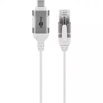 Goobay Ethernet kábel USB-C 3.1 na RJ45 tenký 10 m – prepája router, modem alebo (74391)