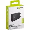 Goobay USB-C™ PD GaN rýchlonabíjačka štíhla (30 W) čierna