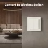 AQARA svetelný vypínač H2 EU (4 tlačidlá, 2 kanály) (WS-K08D) – Zigbee a Thread nástenný vypínač s 2 relé