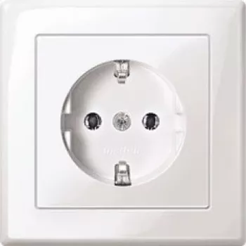 Zásuvka CEE 7/3 Merten MEG2301-1519 biela