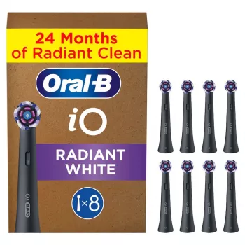 Oral-B IO Series Radiant biela čierna originálne hlavice kefiek na bielenie zubov 8