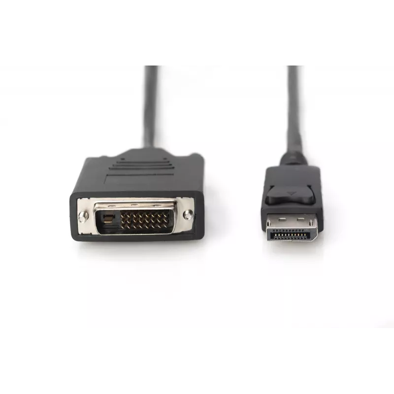 ASM AK-340301-030-S ASSMANN kábel Displayport 1.1a so zaistením Type DP/DVI-D (24+1) M/M čierny 3m