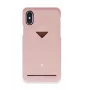 VixFox zadný kryt telefónu pre iPhone XSMAX s priehradkou na karty, ružový