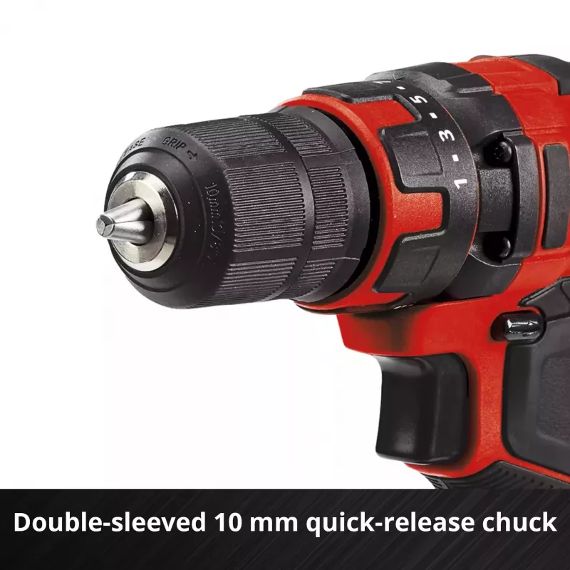 Vŕtačka s pištoľovou rukoväťou Einhell TC-CD 18/35 Li - Solo, 550 RPM, 1 cm skľučovadlo