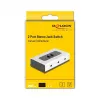 Audio switch DeLOCK 88061 čierna sivá 3,5 mm vstup výstup
