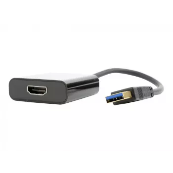 USB grafický adaptér GEMBIRD A-USB3-HDMI-02, HDMI výstup, až do 1920x1080, čierny, 36 g