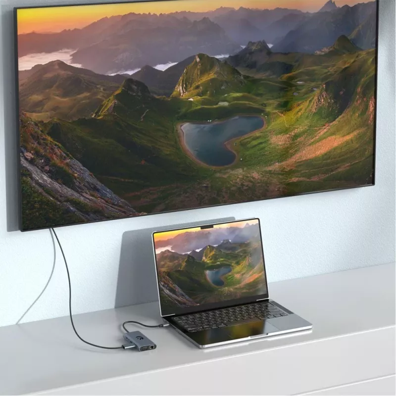 USB-C 11-in-1 adaptér Hawk HW-HUB1101 — multiport hub s 11 portami