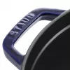 Staub 24 cm okrúhly liatinový kastról tmavomodrý