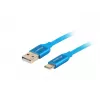 USB-A na USB-C kábel LANBERG CA-USBO-22CU-0005-BL, USB 2.0, 0,5 m, modrý, konektor samec–konektor samec