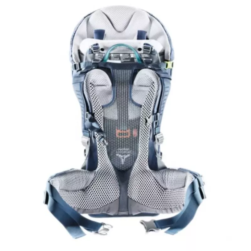Detský nosič batoh Deuter Kid Comfort Pro, modrý, polyamid, max. 22 kg, slnečná clona, bočné vrecko