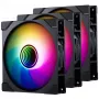 Ventilátor skrine PHANTEKS M25G2-140 D-RGB Reverse Blade 140mm 3 ks balenie čierny