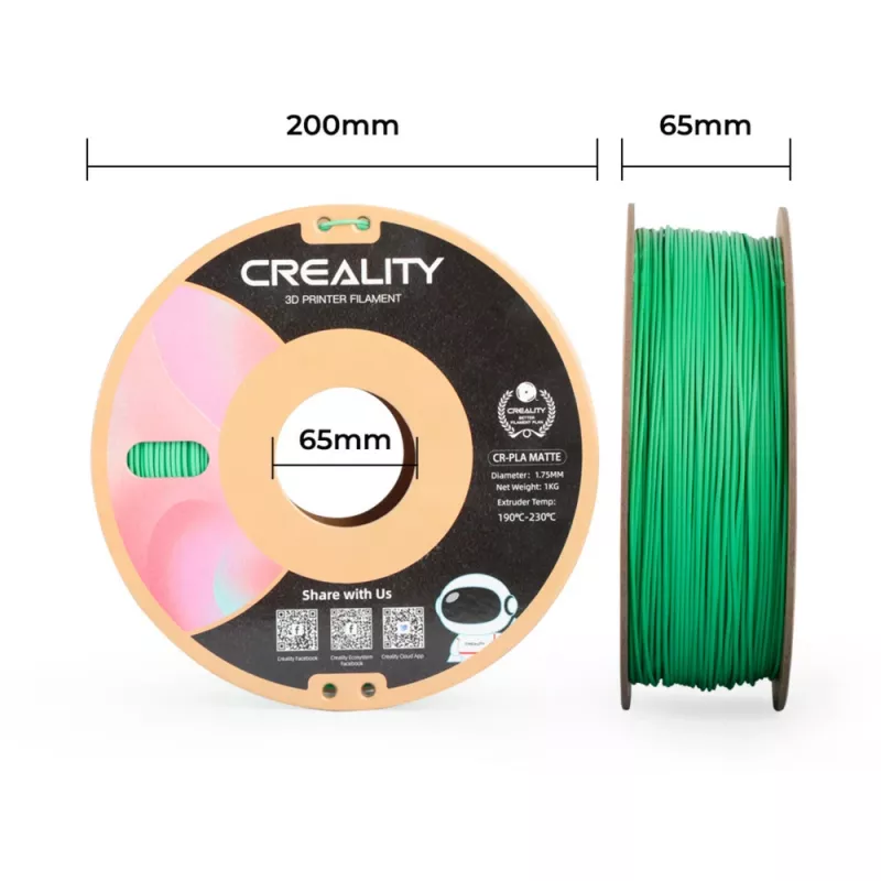 Materiál pre 3D tlač Creality 3301010301 Polylactic Acid PLA zelená 1 kg 1,75 mm