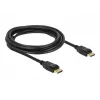 Delock - DisplayPort kábel - DisplayPort (M) na DisplayPort (M) - 3 m - uzamykateľný - čierny
