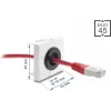 Priechodka kábla DELOCK Easy 91072, okrúhla stolová priechodka priemer 16 mm