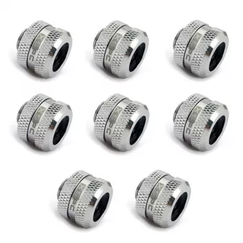 XSPC konektor G1/4 na 14mm hardtube, chróm - 8 kusov