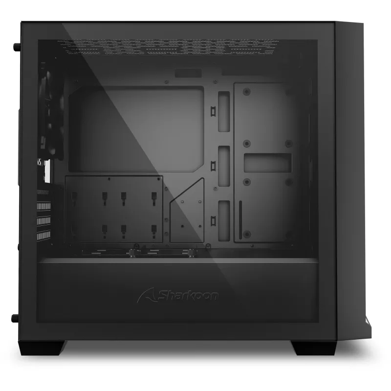 PC skriňa Sharkoon J1000 ARGB mATX — Mid-Tower Micro-ATX skriňa s ARGB osvetlením
