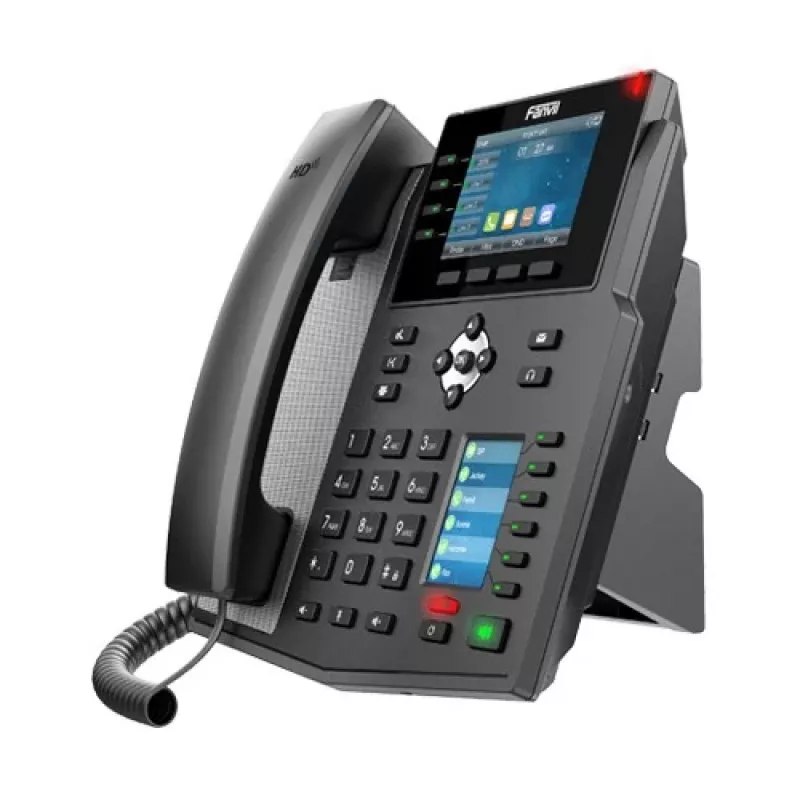 IP telefón Fanvil X5U čierny 16 liniek LCD Wi-Fi káblový telefón