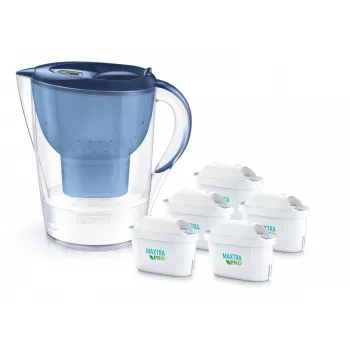 Kanvica na filtráciu vody BRITA Marella XL s 5 kazetami MAXTRA PRO, modrá