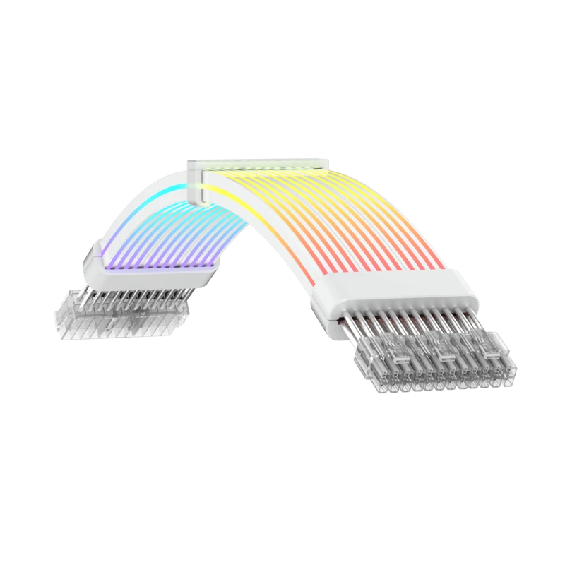 Gamemax predlžovací kábel zdroja VGA 3x8PIN-W, biely