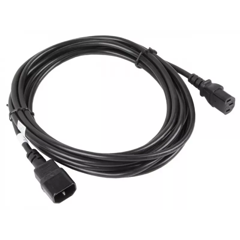 Lanberg C13-C14 VDE, 5 m kábel rozbočovač napájania (ca-c13e-11cc-0050-bk)