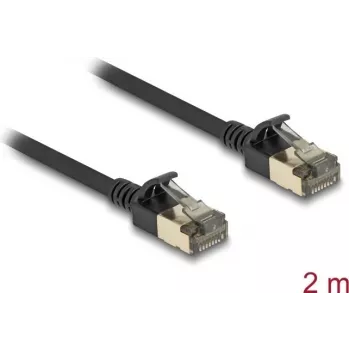 Sieťový kábel DeLOCK RJ45 Cat.8.1 2 m čierny