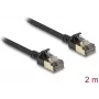 Sieťový kábel DeLOCK RJ45 Cat.8.1 2 m čierny