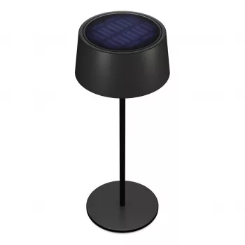 LED stolná lampa RealPower TableLight 300 4W čierna solárna