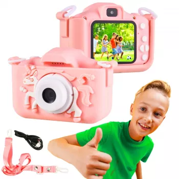Detský fotoaparát Extralink KIDS CAMERA H29 Single, ružová