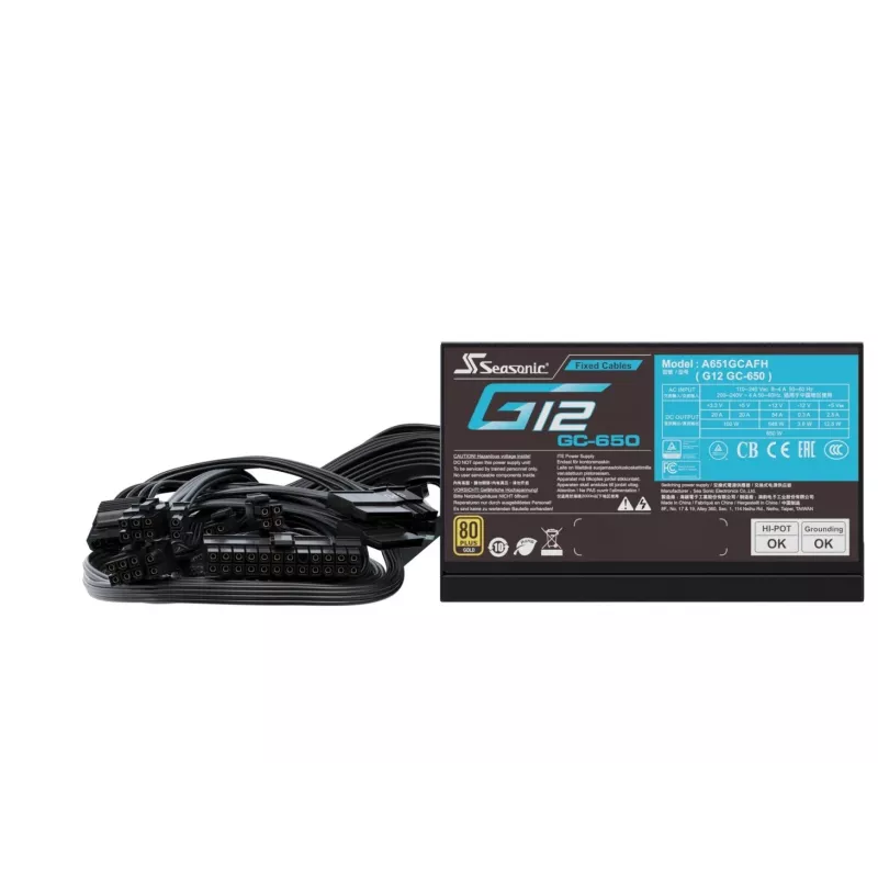 Napájací zdroj Seasonic G12 GC-650 650W