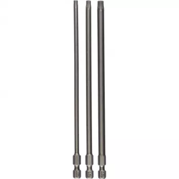 Extra tvrdý skrutkovací bit pre nerez, mäkké drevo 3 kusy Torx T20, T25, T30 imbus