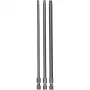 Extra tvrdý skrutkovací bit pre nerez, mäkké drevo 3 kusy Torx T20, T25, T30 imbus