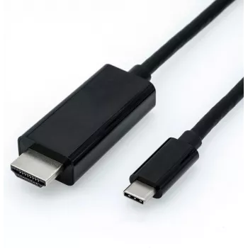 Videokábel adaptér USB Type-C HDMI čierny ROLINE 11.04.5840 1 m