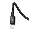 Baseus Rapid 3-in-1 USB kábel 1,5 m USB A USB C/Micro USB A/Lightning čierny