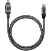 Techly ICOC U3C-RJ45-010 adaptérový kábel USB-C na Gigabit Ethernet, 1 m, čierny/strieborný