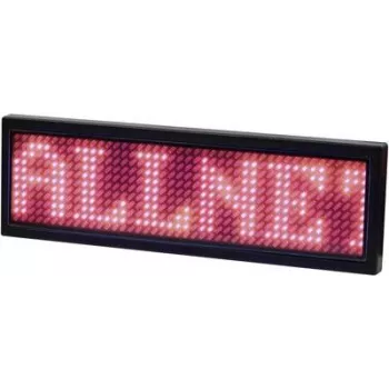 ALLNET menovka elektronická programovateľná Serial - farba červená (ALLNTAGRv2)