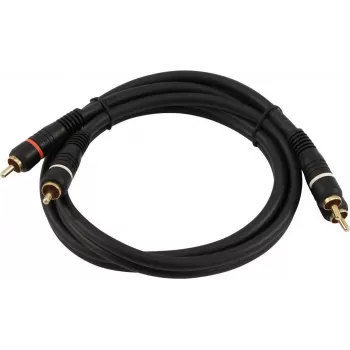 RCA (Cinch) audio kábel Omnitronic 30209352 2x2 0,3 m
