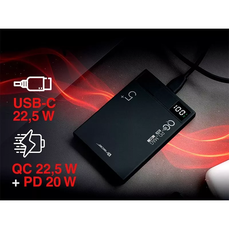 Tracer AirMag1 Lithium Polymer (LiPo) 5000 mAh bezdrôtové nabíjanie čierna